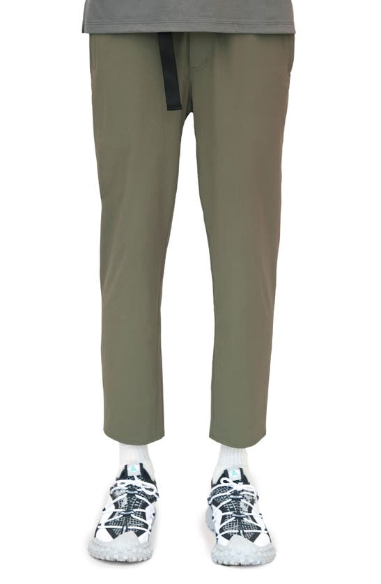 Jason Scott Straight Leg Tech Pants In Olive