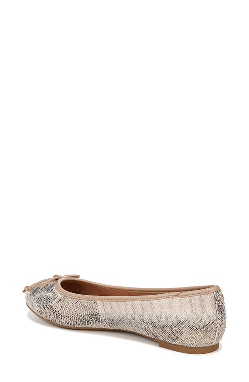 Sam & Libby Callan Bow Ballet Flat In Mocha Multi