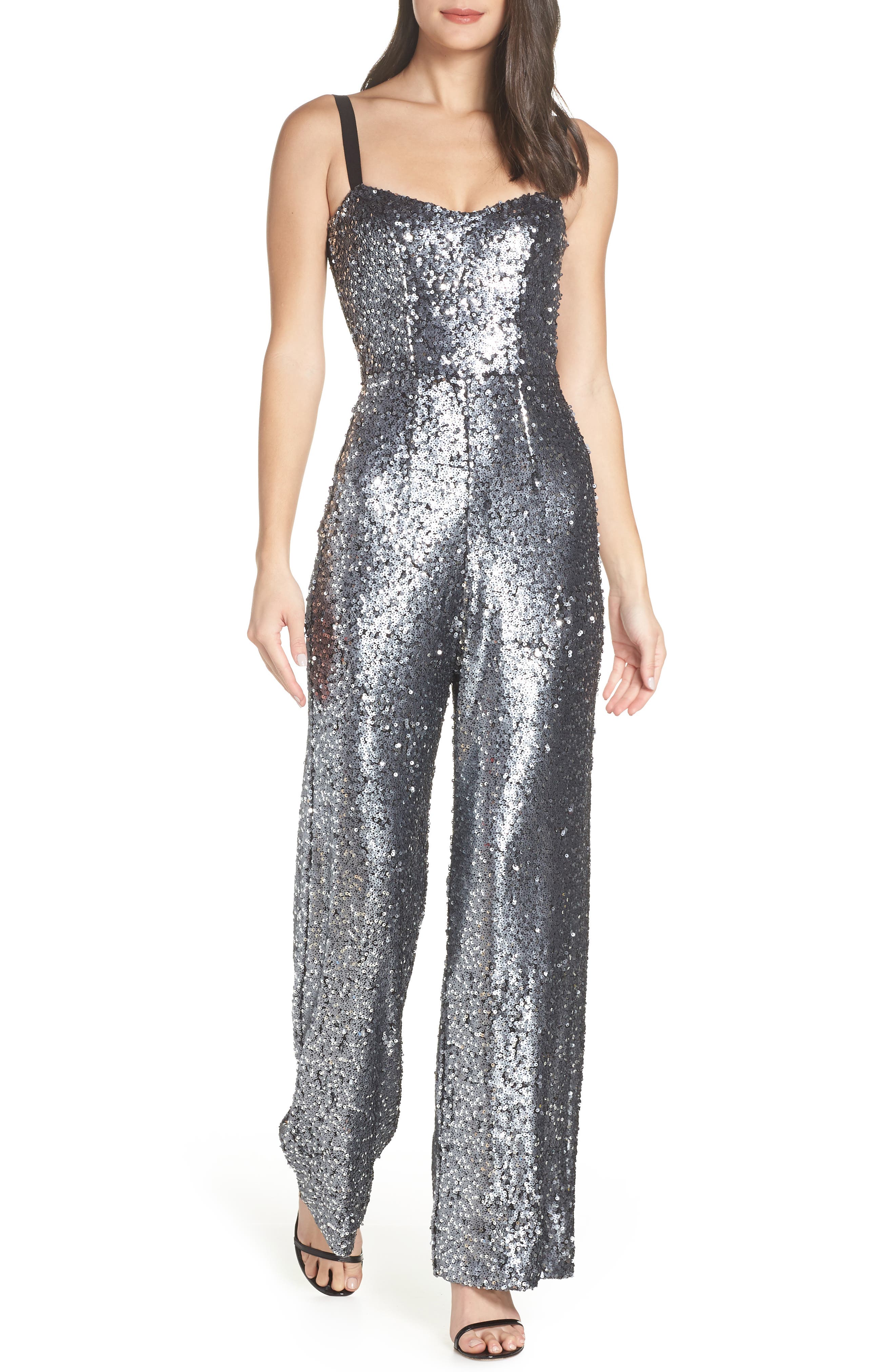 70s Jumpsuit Disco Jumpsuits Sequin Striped Gold White Black