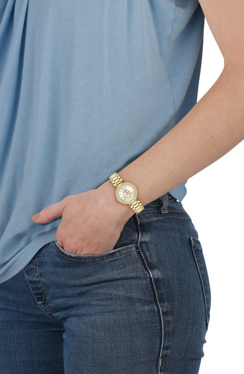 Shop Versus Versace Brick Lane Bracelet Watch, 36mm In Ip Yellow Gold