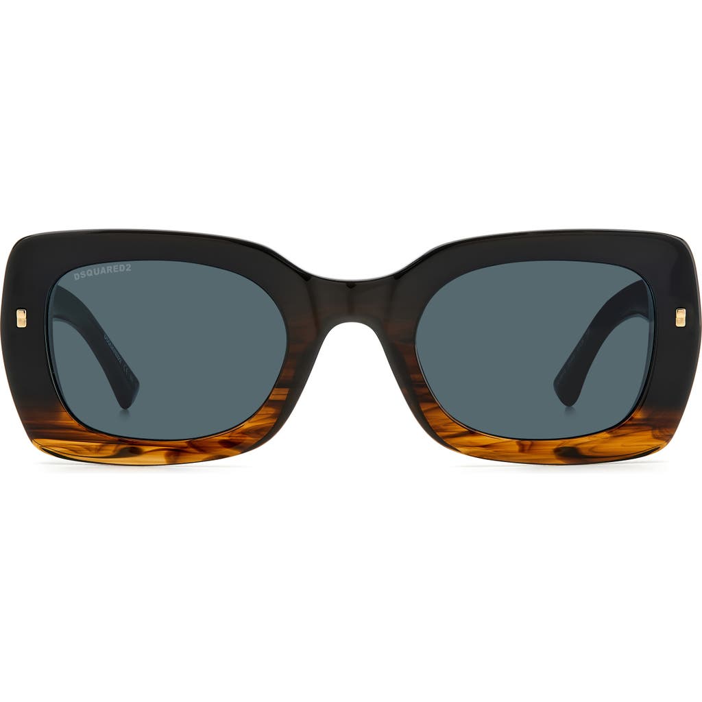 Dsquared2 51mm Rectangular Sunglasses In Black