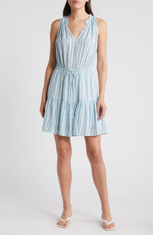 Rails Albany Stripe Tiered Linen Blend Dress Cambria at Nordstrom,