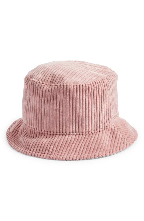 Treasure & Bond Corduroy Bucket Hat in Pink Smoke