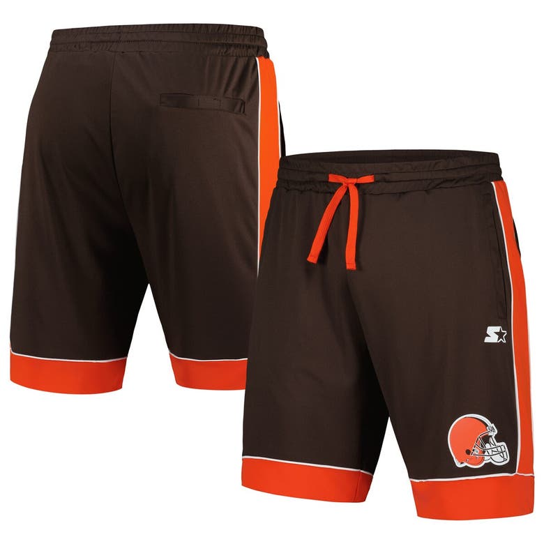 Shop Starter Brown/orange Cleveland Browns Fan Favorite Fashion Shorts