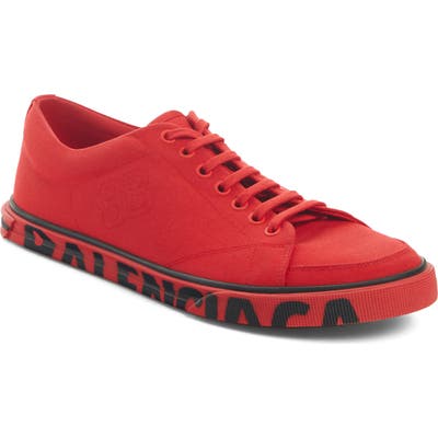 Balenciaga Logo Sole Sneaker, Red
