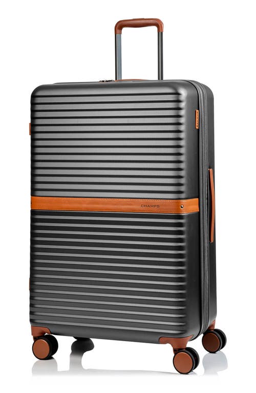 Champs Vintage Ii 28-inch Hardside Spinner Luggage In Dark Grey