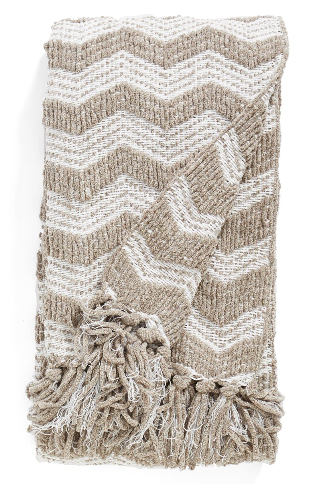 Nordstrom at Home Chenille Chevron Throw Nordstrom