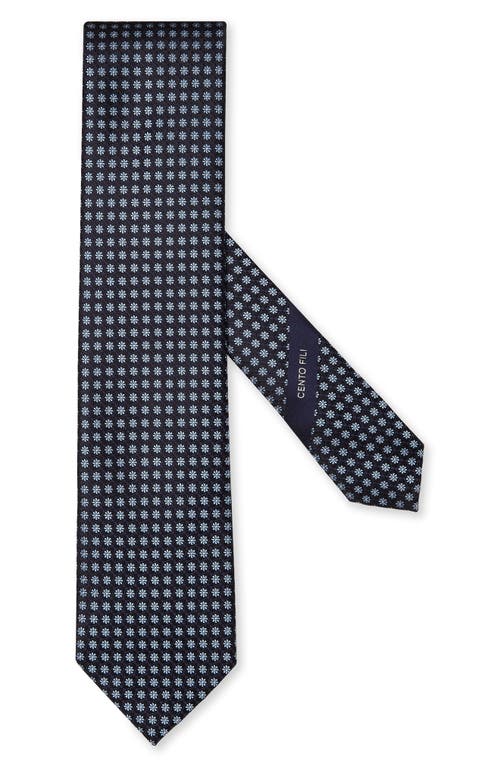 ZEGNA TIES Cento Fili Floral Silk Tie in Navy at Nordstrom