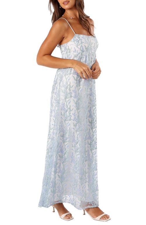 Petal And Pup Petal & Pup Nolan Floral Embroidered Dress In Blue