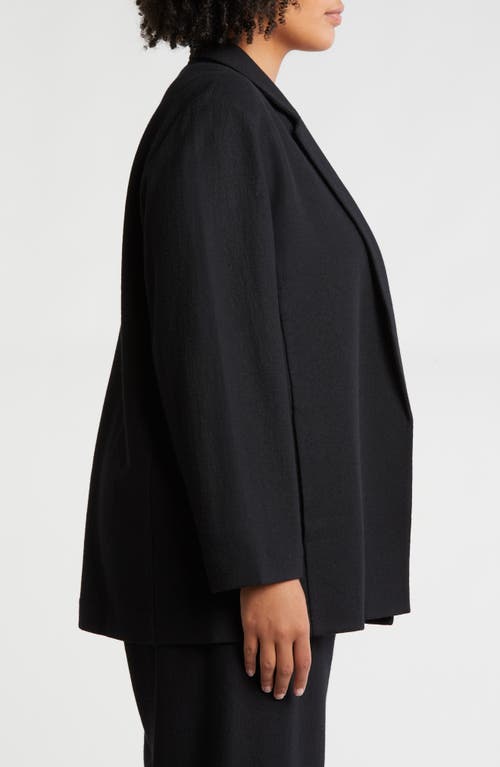 Shop Eileen Fisher Wool Blazer In Black