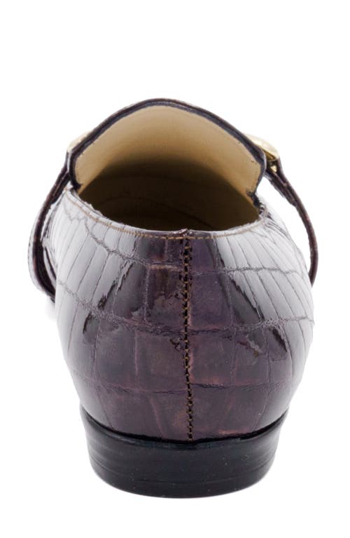 Amalfi By Rangoni Olimpo Bit Loafer In Wind Wine Caimano Print