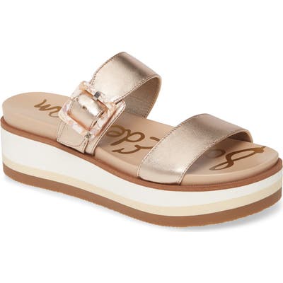 Sam Edelman Agustine Platform Sandal, Metallic