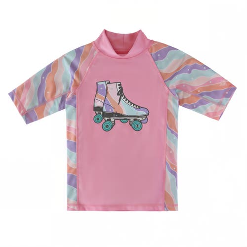 Uv Skinz Short Sleeve Sunny Swim Shirt In Rollin Along