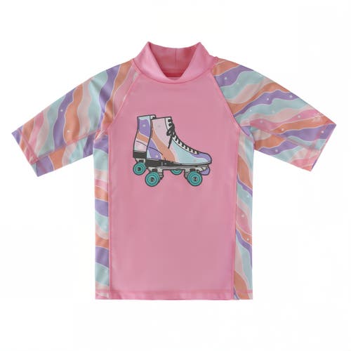 Shop Uv Skinz Short Sleeve Sunny Swim Shirt In Rollin Along