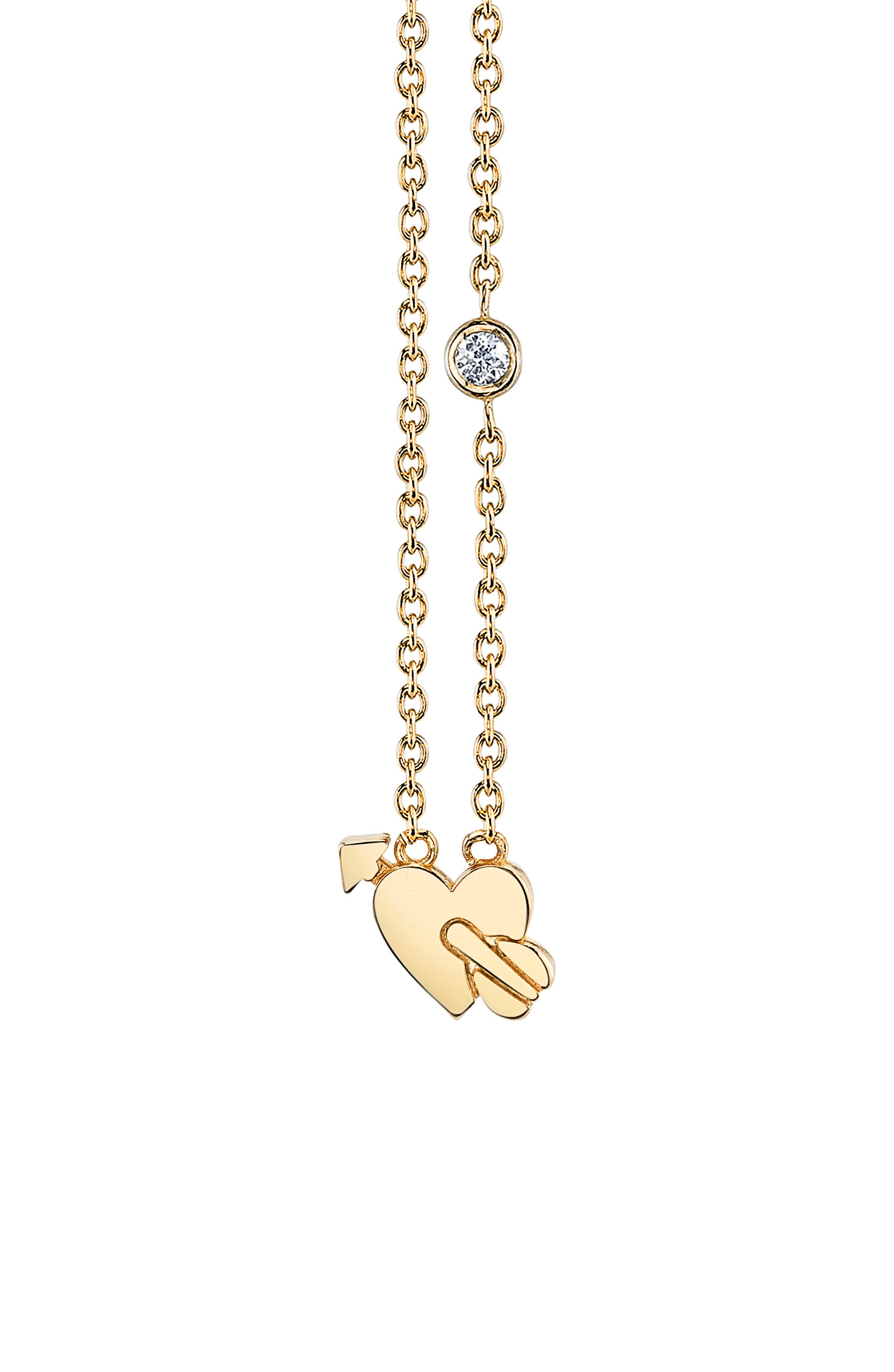 Syd By Sydney Evan Lovestruck Diamond Emoji Necklace
