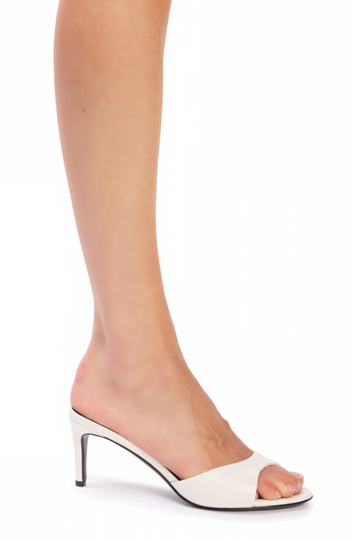 Black Suede Studio Freddie Slide Sandal In Coconut Nappa