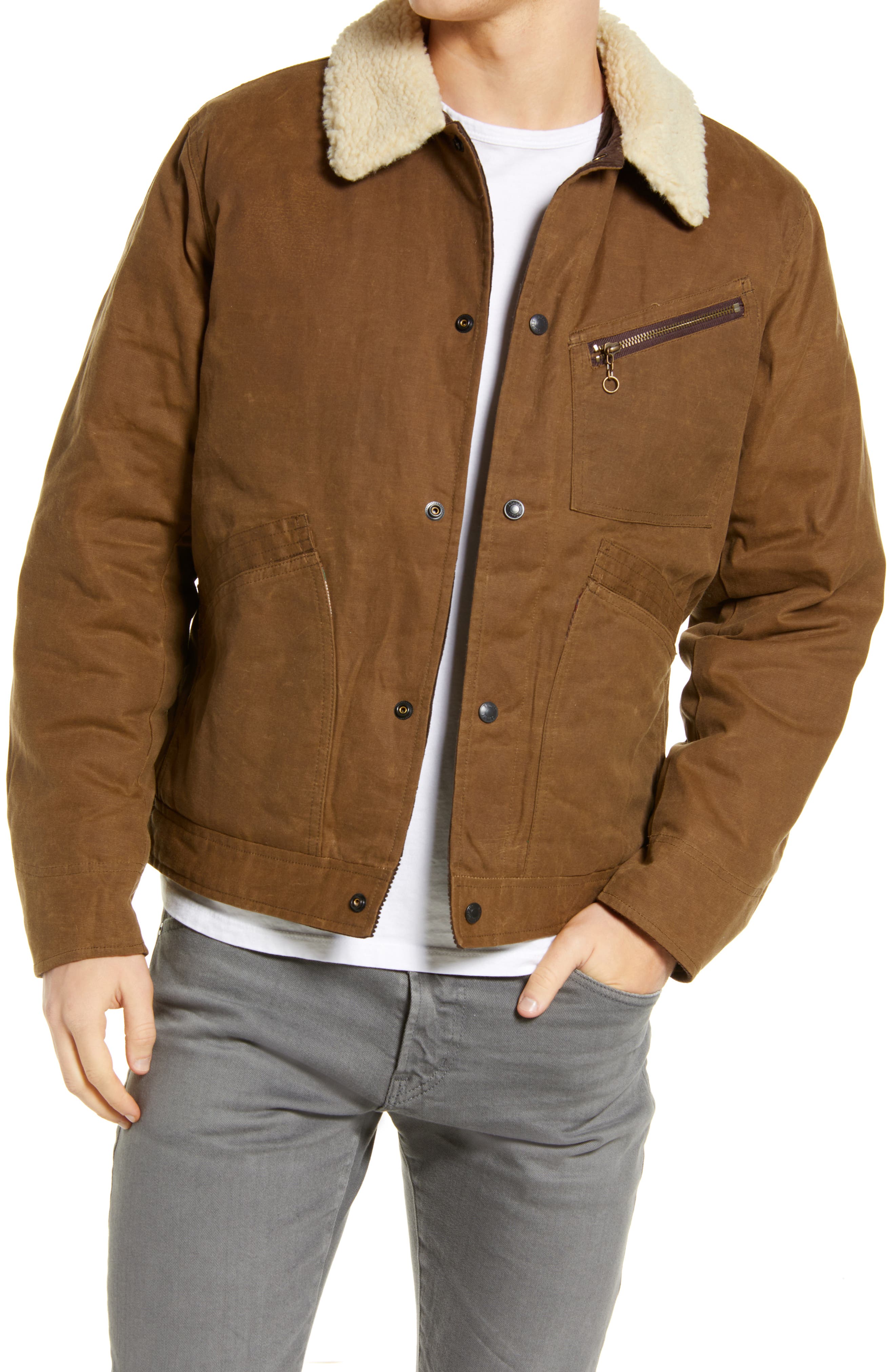 schott waxed cotton jacket