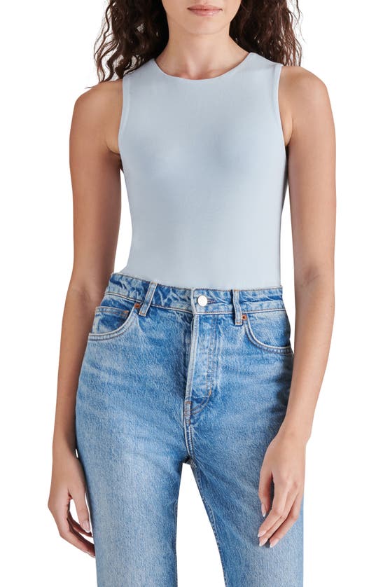 Steve Madden Sleeveless Bodysuit In Blue