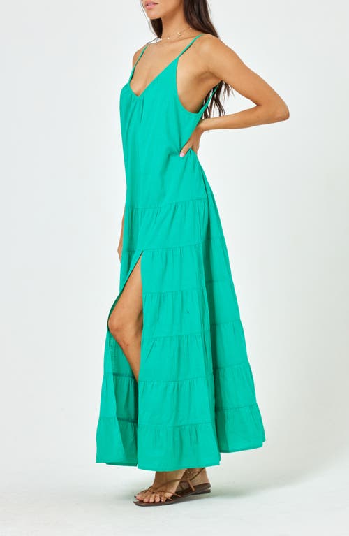 Shop L*space Lspace Goldie Cover-up Maxi Dress In Jade