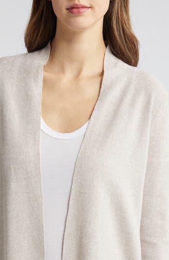 Eileen Fisher Long Organic Linen Organic Cotton Cardigan Nordstrom