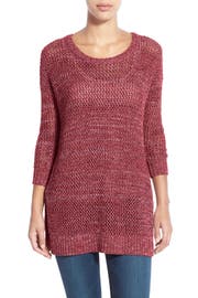Lucky Brand Lace-Up Back Sweater | Nordstrom