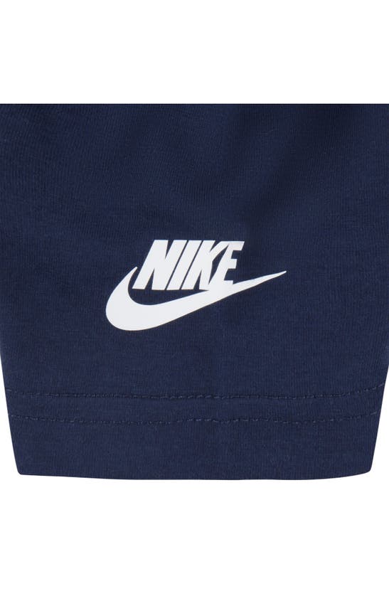 Nike Kids' Split Futura T-shirt & Shorts Set In Baltic Blue