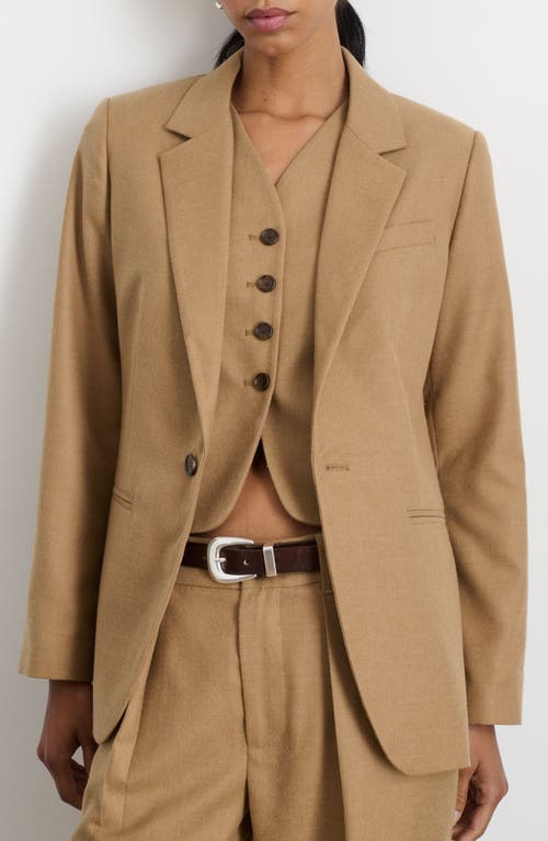 Alex Mill Soho Wool Blazer in Camel 