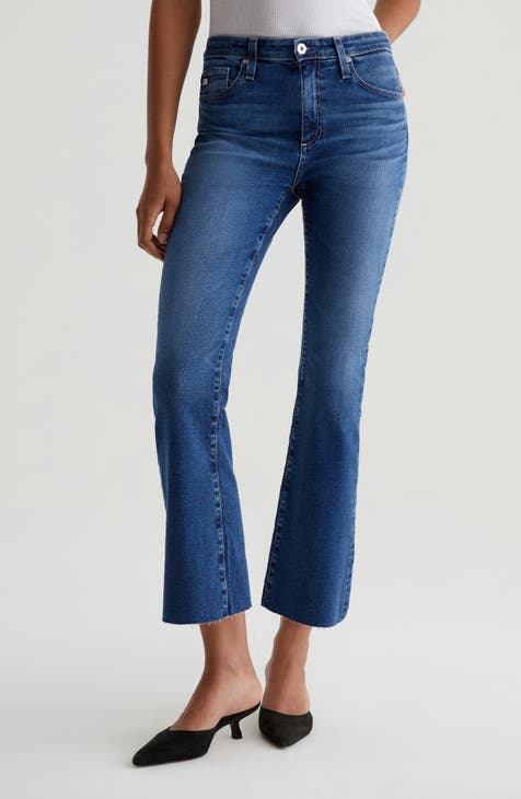 Mid Rise, Distressed, Release Hem, Boot Cut (NP)