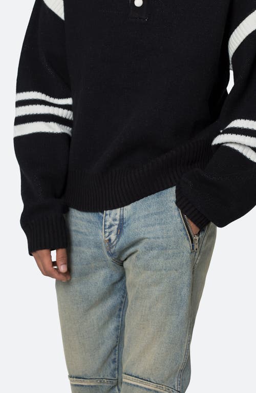 Shop Mnml Polo Sweater In Black/white