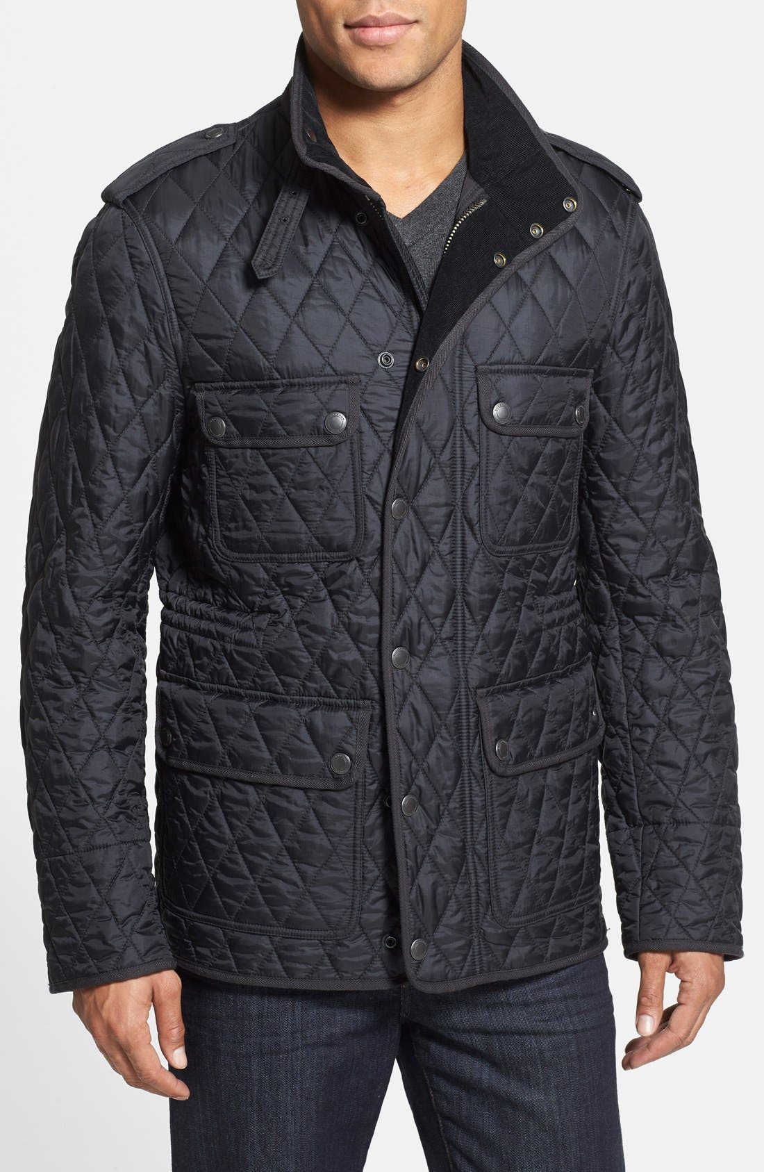 burberry diamond quilted field jacket
