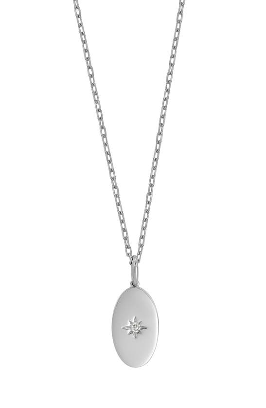 Bony Levy Bl Iconic Diamond Pendant Necklace In Metallic