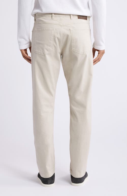 Shop Jack Victor Jackie 5-pocket Stretch Cotton Pants In Light Beige