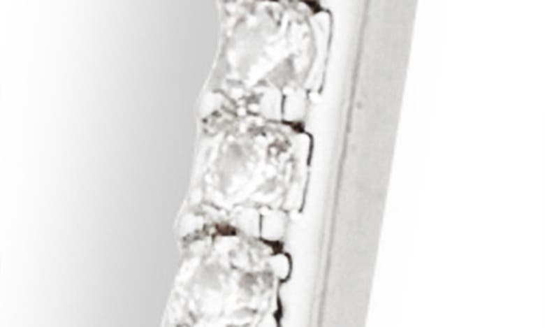Shop Nordstrom Rack Demi Fine Pavé Oval Hoop Earrings In Clear- Silver
