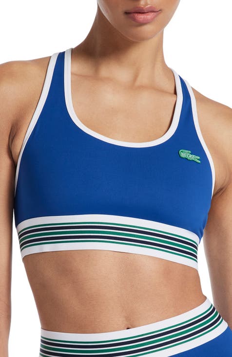 x BANDIER Stripe Band Racerback Sports Bra