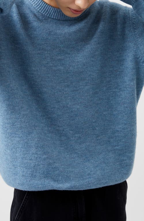 Shop French Connection Kesia Crewneck Sweater In Dustd Blue