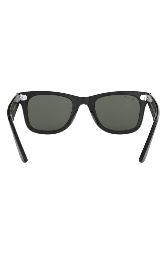 Shop Ray Ban Ray-ban 50mm Classic Wayfarer Polarized Sunglasses In Black Polarized