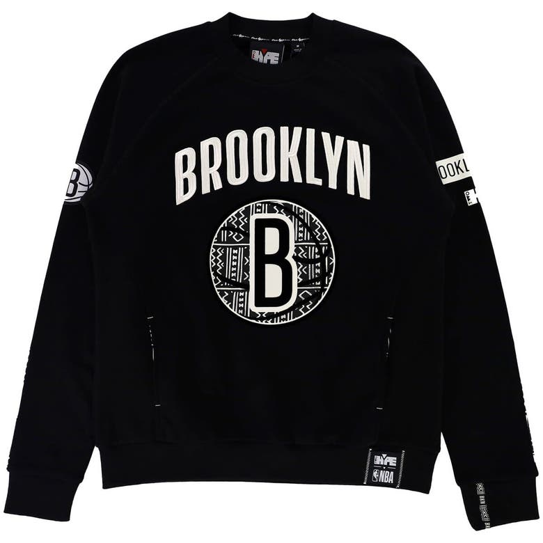 Shop Two Hype Unisex Nba X   Black Brooklyn Nets Culture & Hoops Heavyweight Pullover Sweatshirt