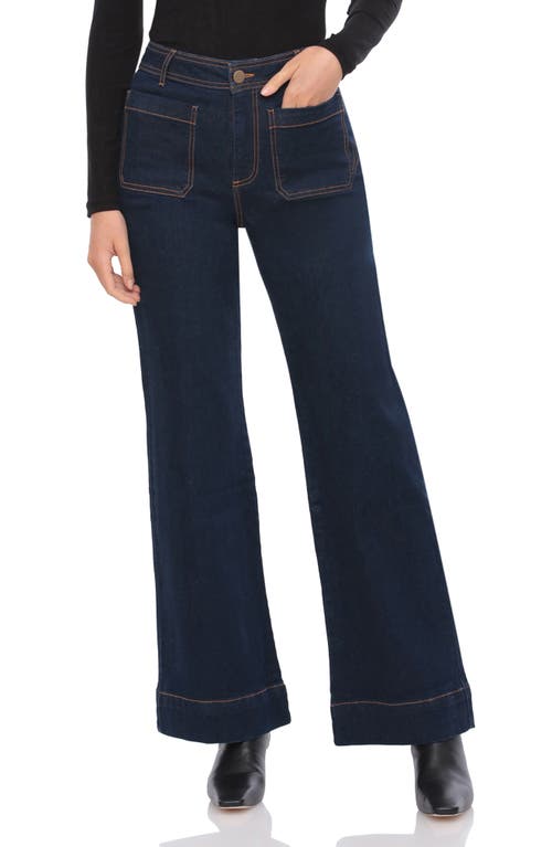 Shop Bagatelle High Waist Wide Leg Jeans In Royal Rinse