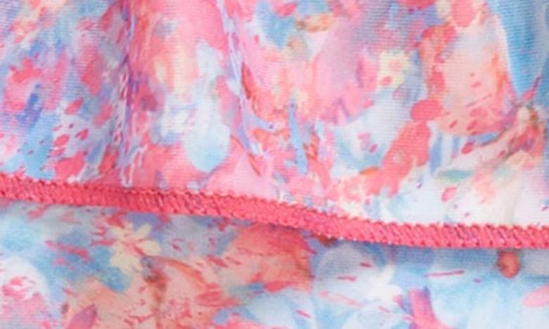 Shop Boardies Kids' Ditzy Ruffle Two-piece Swimsuit In Pink Multi