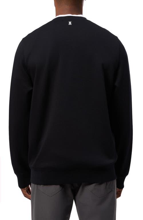 Psycho Bunny Tacoma Embroidered Graphic Sweatshirt In Black