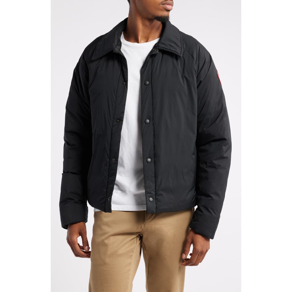Canada Goose Lodge Packable Windproof 750 Fill Power Down Jacket In Black - Noir