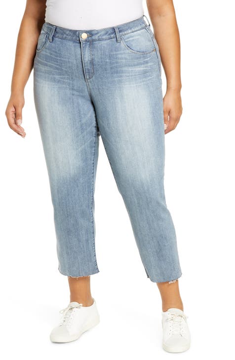 Wit & Wisdom Flex-ellent Boyfriend Jeans (nordstrom Exclusive) in Blue