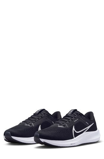 Shop Nike Air Zoom Pegasus 40 Running Shoe In Black/white/iron Grey