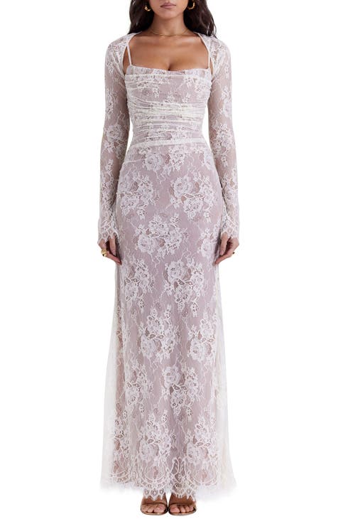 Artemis Long Sleeve Lace Maxi Dress