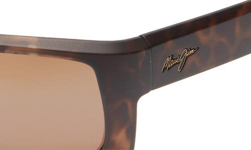 Maui Jim 65mm Polarized Shield Sunglasses In Tortoise Tortoise Bronze