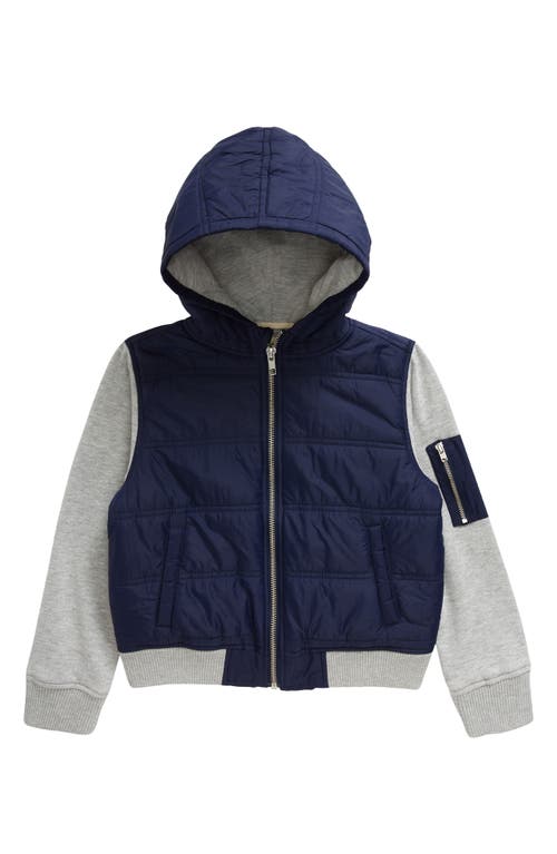 Tucker + Tate Kids' Mountain Crest Hooded Jacket in Navy Peacoat