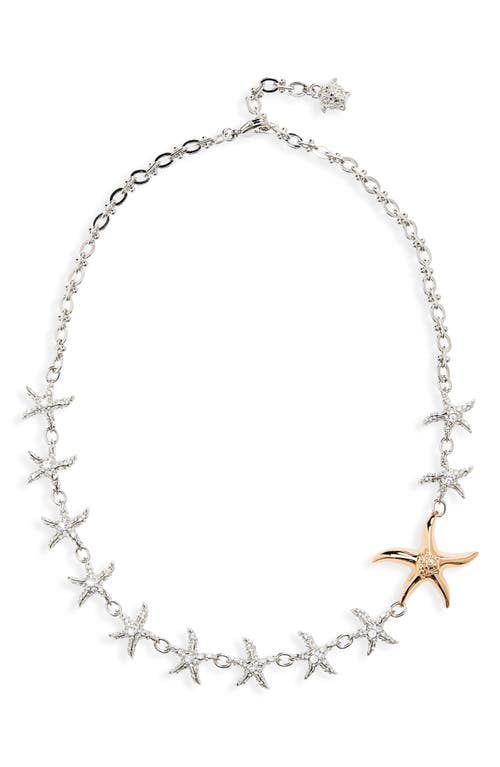 Versace Barocco Starfish Necklace in Versace Gold/Pallidium at Nordstrom