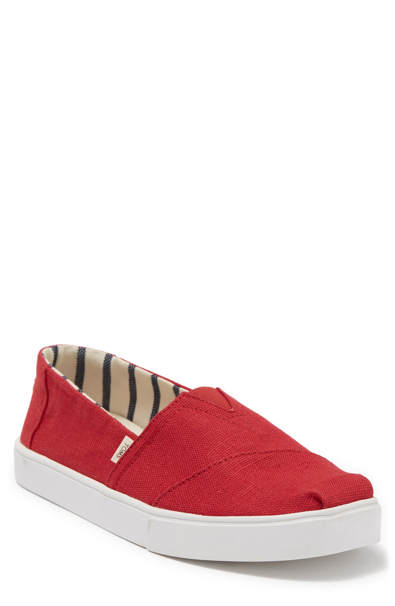 Toms Alpa Canvas Slip-on Shoe In Red Heritage Canvas