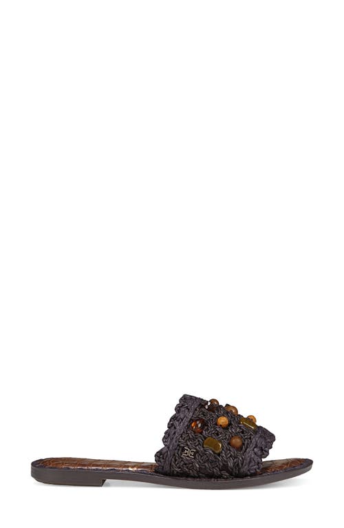 Sam Edelman Graciela Beaded Slide Sandal Pinto Brown In Pinto Brown
