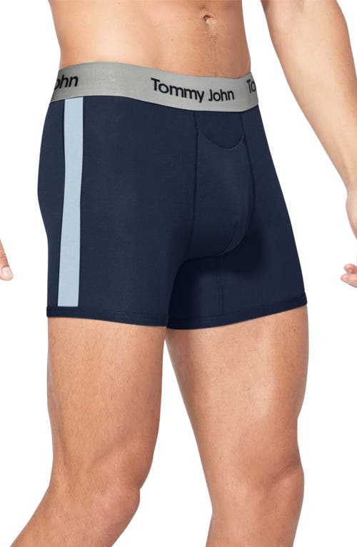 Tommy John Second Skin 4-Inch Boxer Briefs in Dress Blues W/Crystal Tuxedo